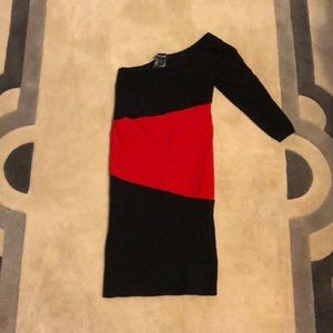 Bebe Bodycon One Shoulder Dress